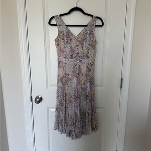 Tracy Reese Multicolor Floral Midi Dress